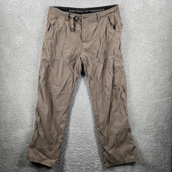 Prana Born From The Experience XL Men's Gray Hiking Pants 38X32 Breathe - Picture 1 of 3